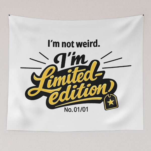 Item preview, I'm not weird, I'm limited edition minimalist designed and sold by ElevatedGrear.