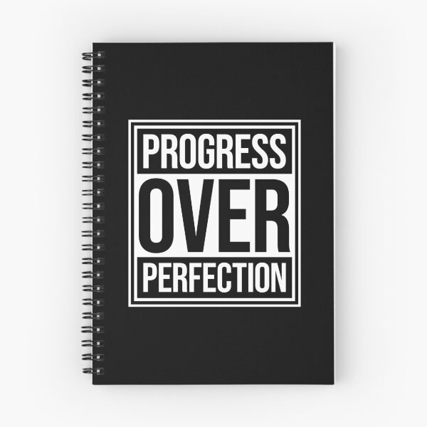 Item preview, Progress Over Perfection Motivational Quote designed and sold by shirt-o-mat.