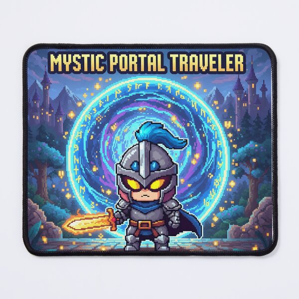 Item preview, Pico the Pixel Knight – Mystic Portal Traveler designed and sold by roninlabstudio.
