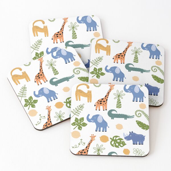 Item preview, Cute Jungle Safari Pattern designed and sold by ChathuStrokes.