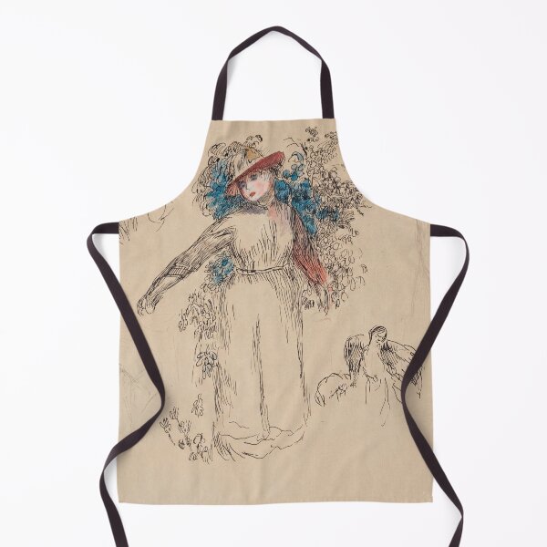 Item preview, Etudes Femme Au Jardin by Pierre-Auguste Renoir: Impressionist Sketch Poster designed and sold by artofuniverse.