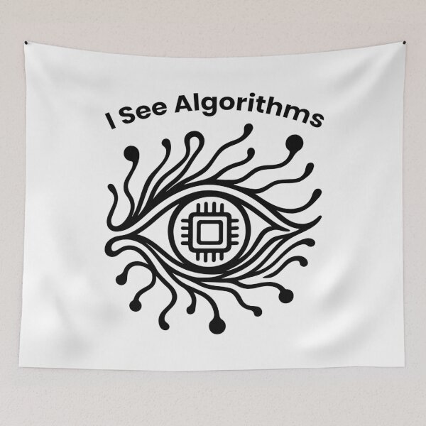 Item preview, I See Algorithms - AI Eye Design designed and sold by Lily's World.