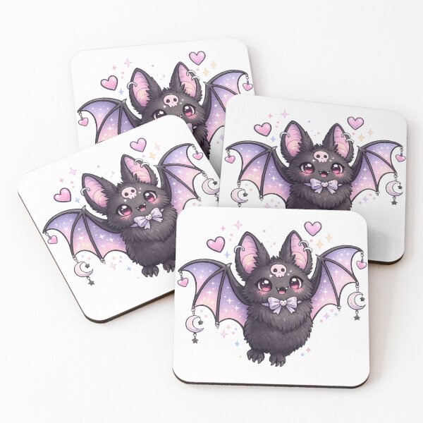 Item preview, Cute Gothic Bat Kawaii Cartoon Illustration designed and sold by madebysiwa.