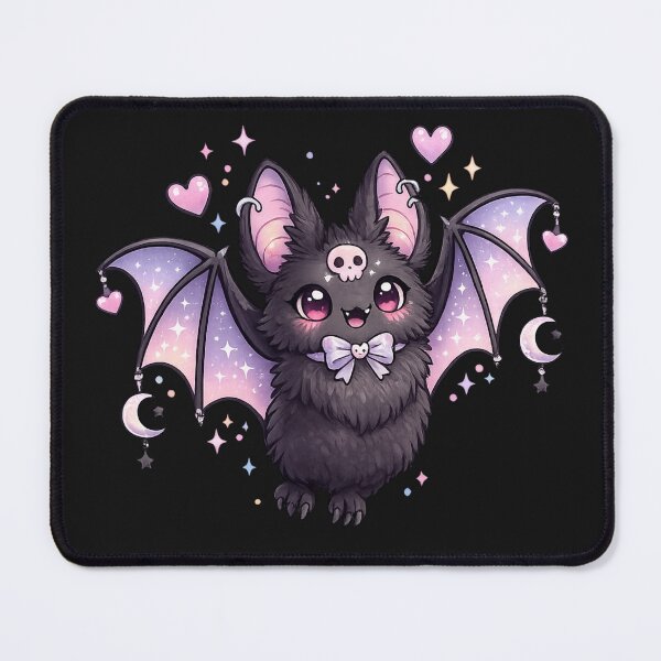 Item preview, Cute Gothic Bat Kawaii Cartoon Illustration designed and sold by madebysiwa.