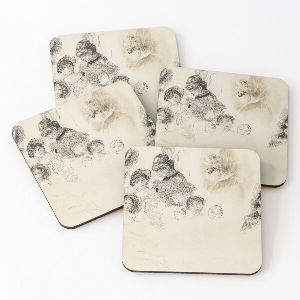 Item preview, Etudes Tetes De Femmes by Pierre-Auguste Renoir: Impressionist Portrait Studies Poster designed and sold by artofuniverse.