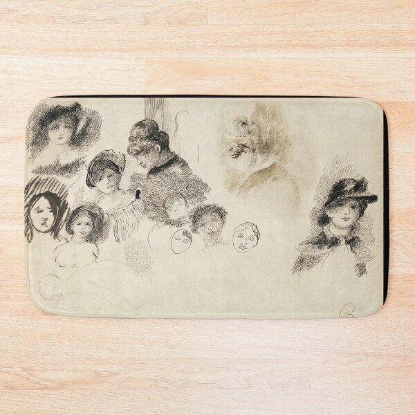 Item preview, Etudes Tetes De Femmes by Pierre-Auguste Renoir: Impressionist Portrait Studies Poster designed and sold by artofuniverse.