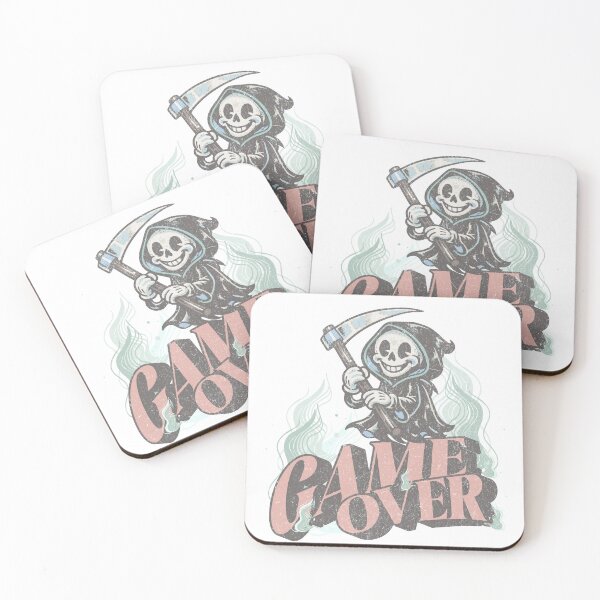 Item preview, Game Over – Funny Grim Reaper Gamer Dark Humor designed and sold by Proto Lab Studio.