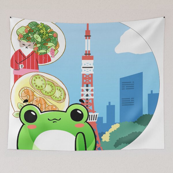 Item preview, Culinary Escape in Tokyo with Cat and Frog designed and sold by Kanniax.