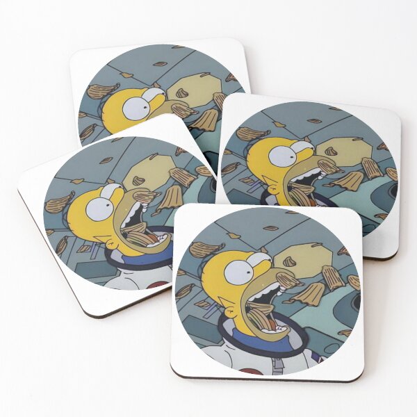 Item preview, Homer in Space Eating Chips Zero Gravity designed and sold by DohLab.