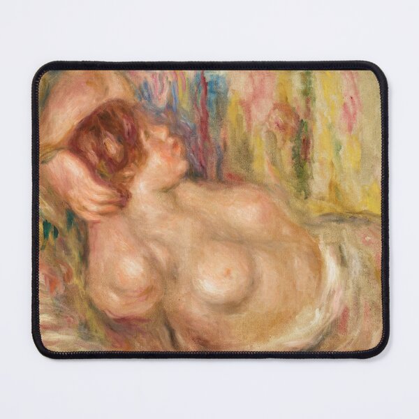 Item preview, Femme a La Poitrine Nue Endormie by Pierre-Auguste Renoir: Impressionist Nude Poster designed and sold by artofuniverse.