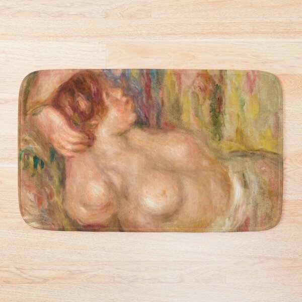 Item preview, Femme a La Poitrine Nue Endormie by Pierre-Auguste Renoir: Impressionist Nude Poster designed and sold by artofuniverse.