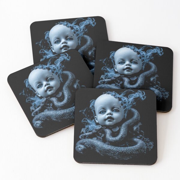 Item preview, Creepy Baby Doll Serpent Gothic Horror Art designed and sold by MorbidDreams.
