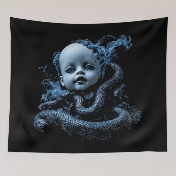 Item preview, Creepy Baby Doll Serpent Gothic Horror Art designed and sold by MorbidDreams.