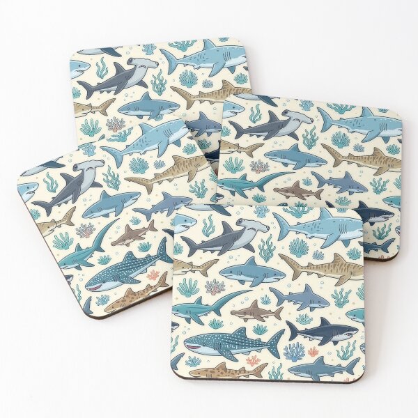 Item preview, sharks  designed and sold by Kate1art.