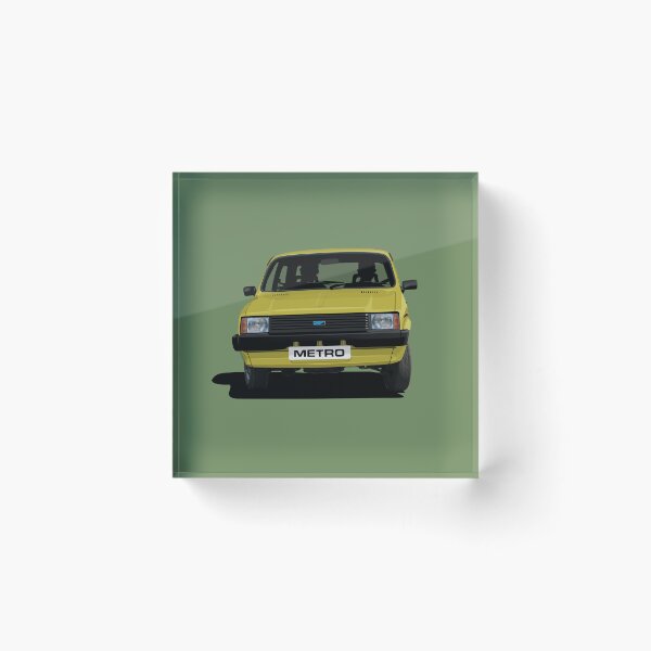 Item preview, Yellow Austin Metro Mk1 cornering designed and sold by knappidesign.