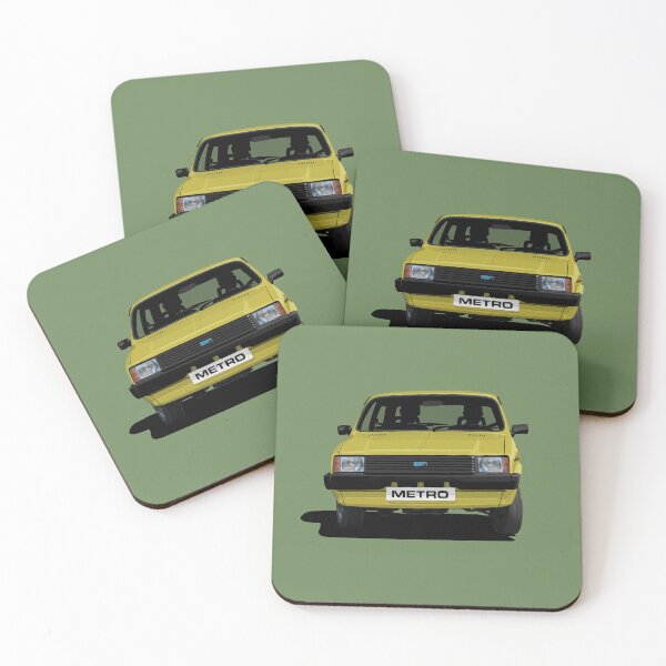 Item preview, Yellow Austin Metro Mk1 cornering designed and sold by knappidesign.