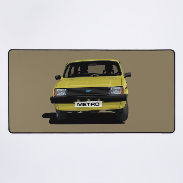 Item preview, Yellow Austin Metro Mk1 cornering designed and sold by knappidesign.