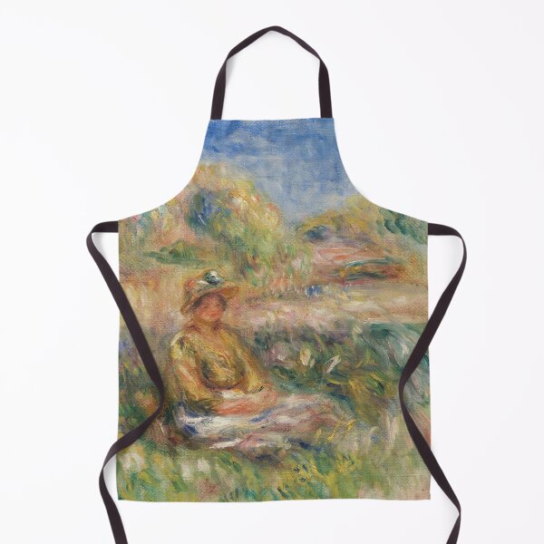 Item preview, Femme Assise Dans Un Paysage by Pierre-Auguste Renoir: Impressionist Garden Poster designed and sold by artofuniverse.