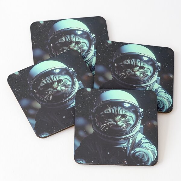 Item preview, astronaut cat in space suit  designed and sold by Kate1art.