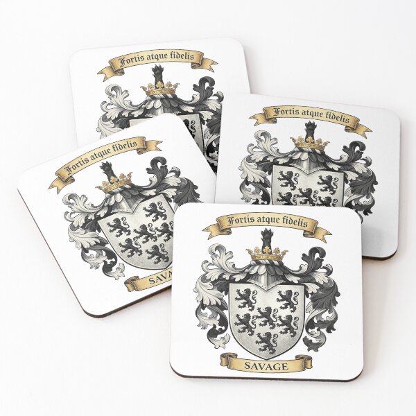 Item preview, The Savage Family Coat of Arms designed and sold by BagTown Clans.