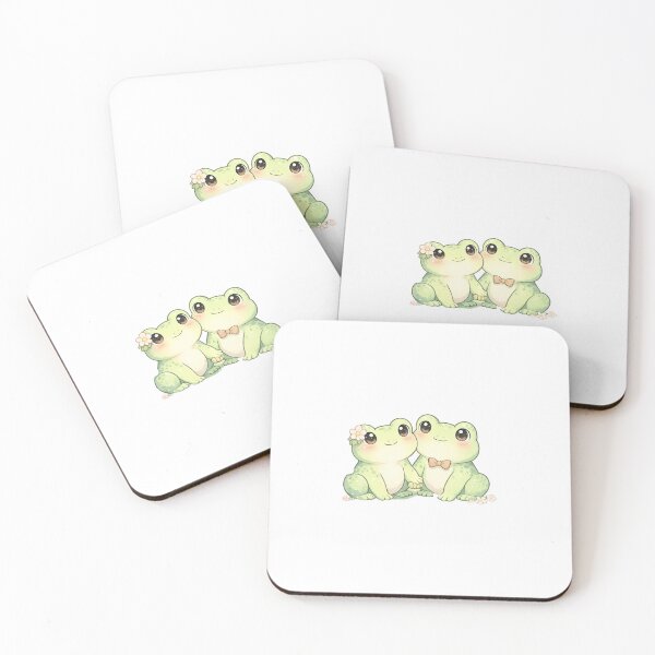 Item preview, Cute Frog Couple in Love – Pastel Kawaii Toad Illustration designed and sold by StanMcCrow.