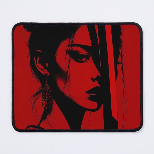 Item preview, Beautiful Samurai woman in Blood Red designed and sold by Velvet Smoke Images.