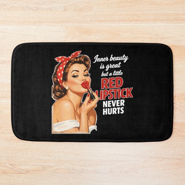 Item preview, Pin-Up Girl Retro Design: Red Lipstick & Saying designed and sold by Pineapple-Tree.