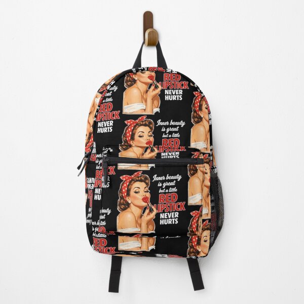 Item preview, Pin-Up Girl Retro Design: Red Lipstick & Saying designed and sold by Pineapple-Tree.