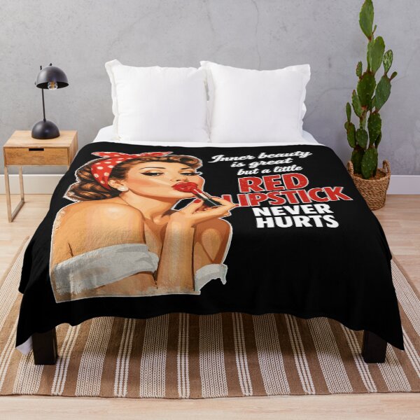 Item preview, Pin-Up Girl Retro Design: Red Lipstick & Saying designed and sold by Pineapple-Tree.