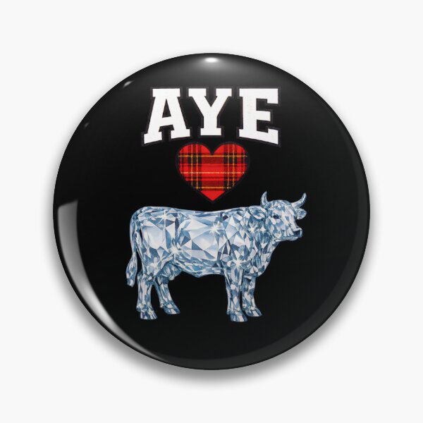 Item preview, I Love Glass Cow tartan heart Funny Glasgow  designed and sold by ArcanePrintsxo.