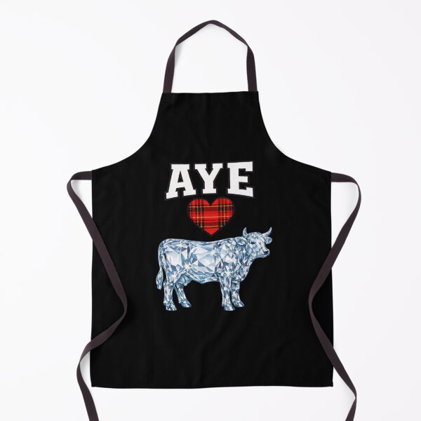 Item preview, I Love Glass Cow tartan heart Funny Glasgow designed and sold by ArcanePrintsxo.