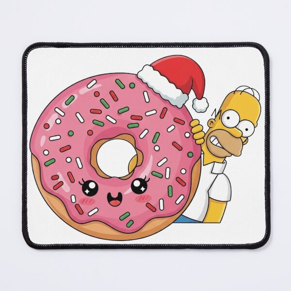 Item preview, Homer and Kawaii Christmas Donut designed and sold by DohLab.