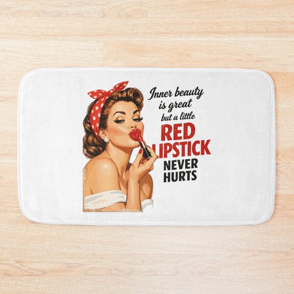 Item preview, Pin-Up Girl Retro Design: Red Lipstick & Saying designed and sold by Pineapple-Tree.