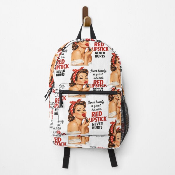 Item preview, Pin-Up Girl Retro Design: Red Lipstick & Saying designed and sold by Pineapple-Tree.