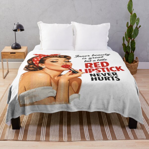 Item preview, Pin-Up Girl Retro Design: Red Lipstick & Saying designed and sold by Pineapple-Tree.