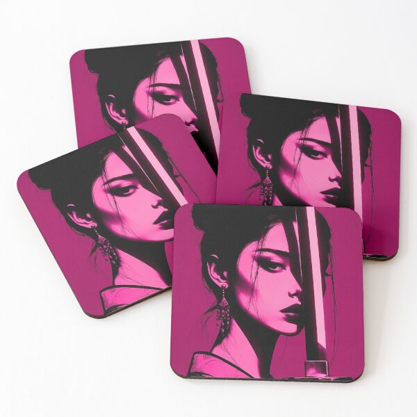 Item preview, Beautiful Samurai woman in Vivid Pink designed and sold by Velvet Smoke Images.