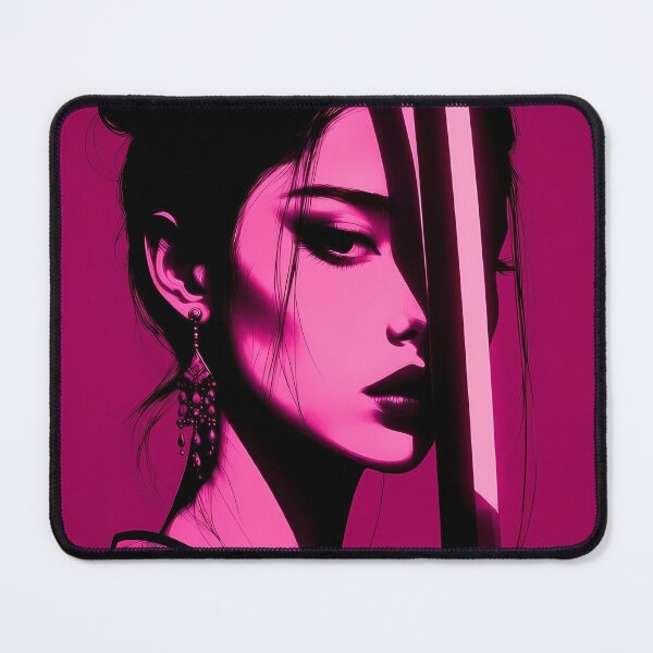 Item preview, Beautiful Samurai woman in Vivid Pink designed and sold by Velvet Smoke Images.