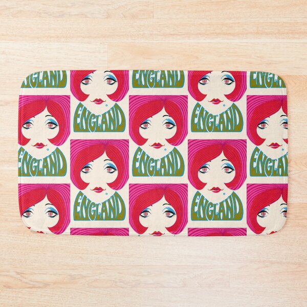 Item preview, Retro England psychedelic poster/sticker. designed and sold by PIXEL POP DESIGNS - Beyond the Norm!.