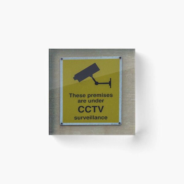 Item preview, CCTV Surveillance Security Sign On Wall Warning Camera Notice For Monitored Premises designed and sold by Nmallia.
