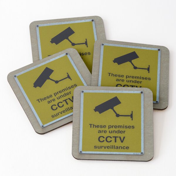 Item preview, CCTV Surveillance Security Sign On Wall Warning Camera Notice For Monitored Premises designed and sold by Nmallia.
