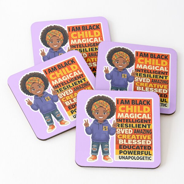 Item preview, I AM BLACK CHILD - Confident Street Style Full Body Design designed and sold by WowDezign.