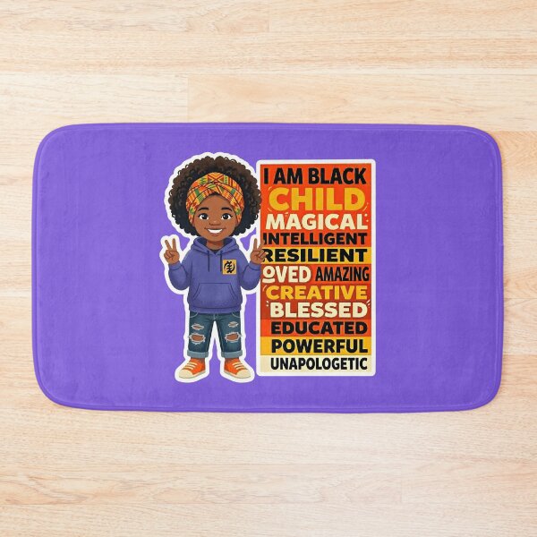 Item preview, I AM BLACK CHILD - Confident Street Style Full Body Design designed and sold by WowDezign.