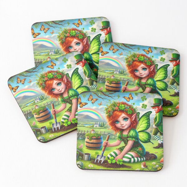 Item preview, Clover Fairy Irish Fantasy Garden designed and sold by NancyzKreations.