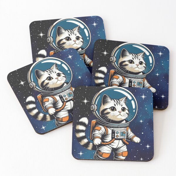Item preview, cute astronaut cat  designed and sold by Kate1art.