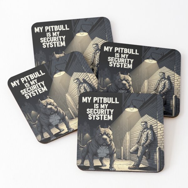 Item preview, My Pitbull My Security System designed and sold by PetJoyPrintsCO.