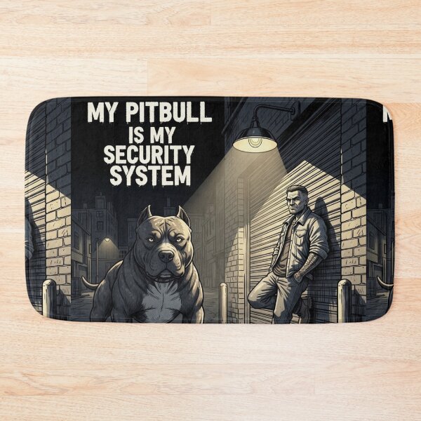 Item preview, My Pitbull My Security System designed and sold by PetJoyPrintsCO.