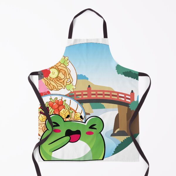 Item preview, Japanese Picnic by the Bridge with Cat and Frog designed and sold by Kanniax.