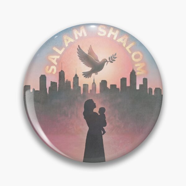 Item preview, Salam Shalom - Universal Call for Peace and Harmony (with Peace Dove) designed and sold by Rhyme & Rag.