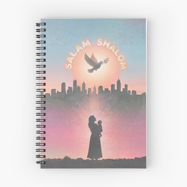 Item preview, Salam Shalom - Universal Call for Peace and Harmony (with Peace Dove) designed and sold by Rhyme & Rag.