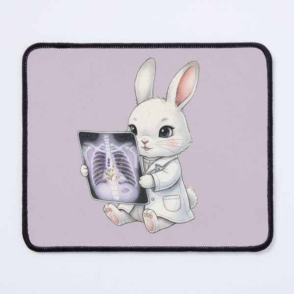 Item preview, Bunny Radiologist with X-Ray – Cute Medical Illustration designed and sold by med-lavender-ee.